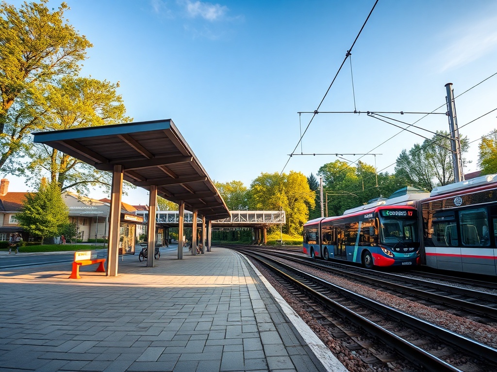 Mapa Wągrowca z zaznaczoną ulicą Grunwaldzką i ikoną smartfona symbolizującą bankowość mobilną